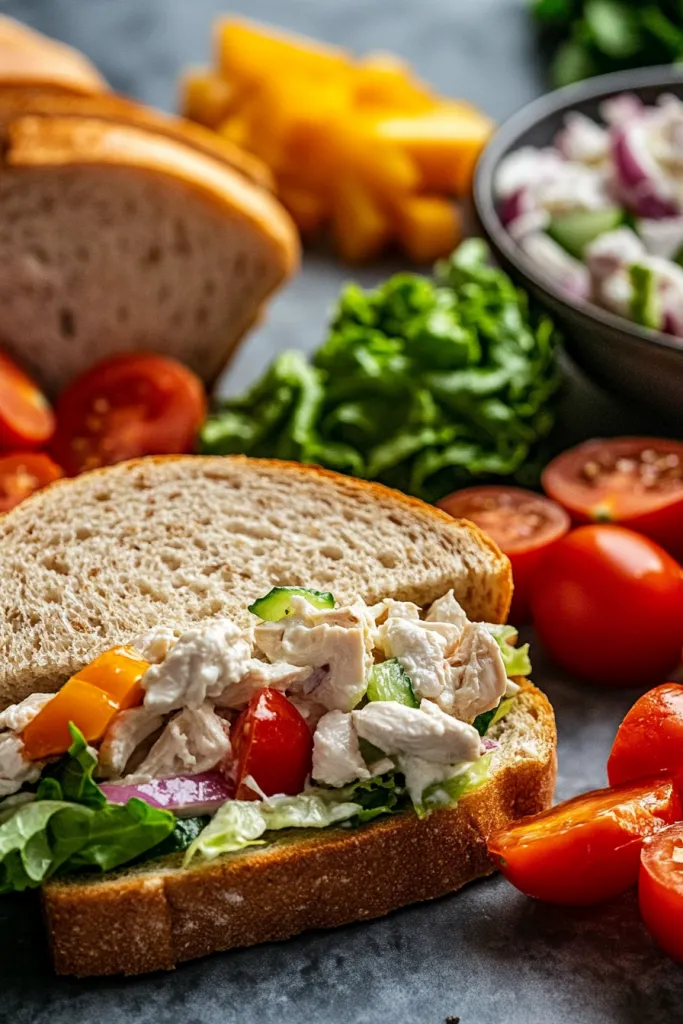 Low Carb Chicken Salad Sandwich without the Guilt