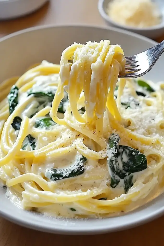 Easy Lemon Ricotta Pasta with Spinach