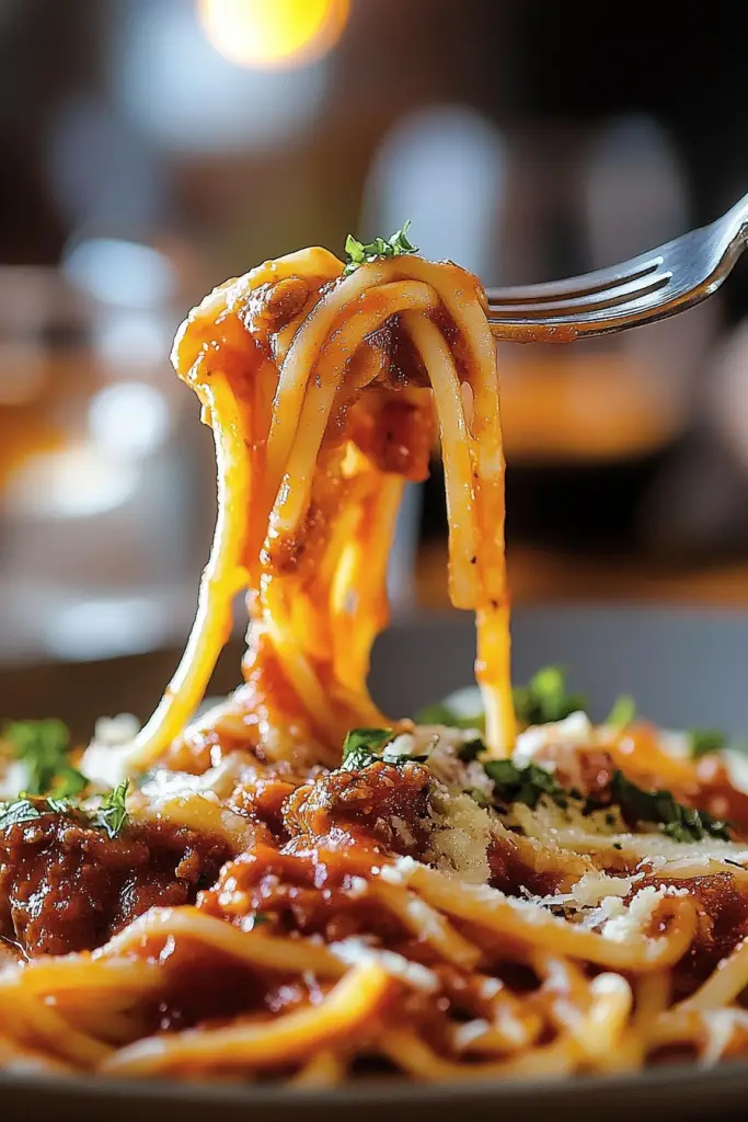 Cheesy Cowboy Spaghetti Bake So Delicious