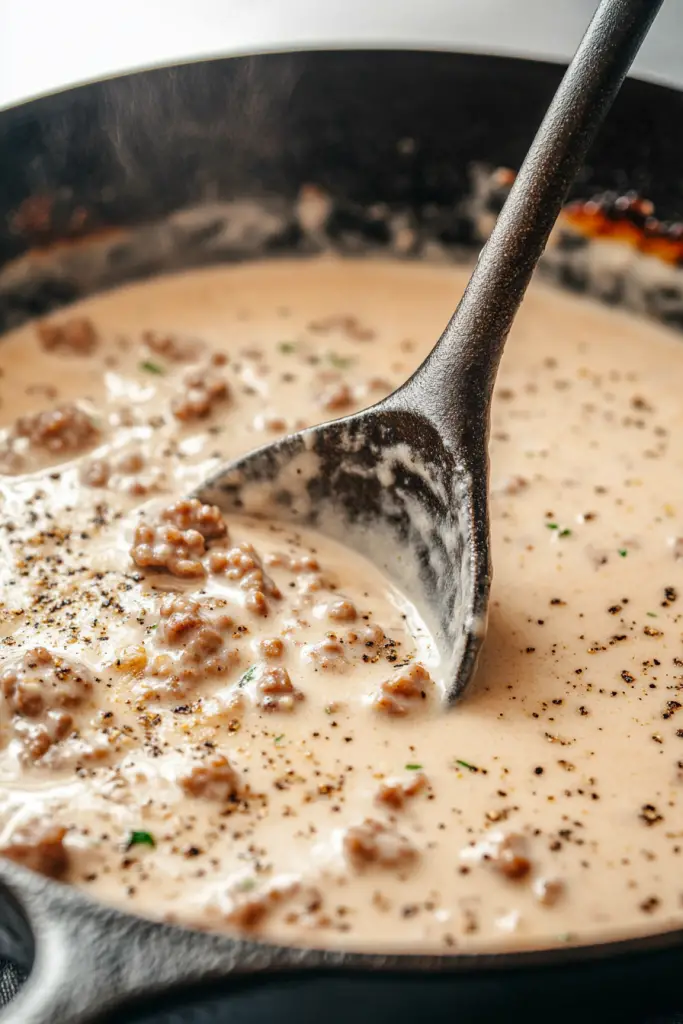 Homemade Sausage Gravy Puff Pie Perfect For Brunch