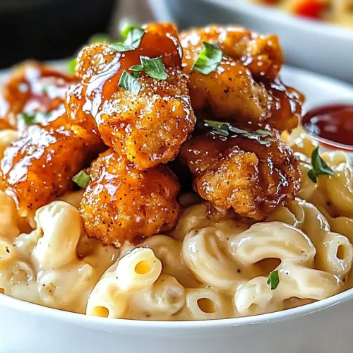 Honey Pepper Chicken Mac and Cheese