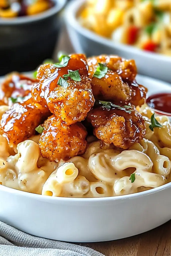 Applebees Honey Pepper Chicken Mac and Cheese