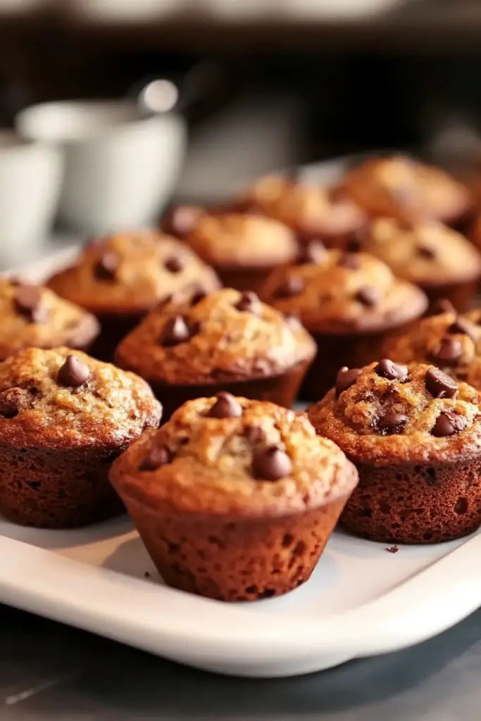 Bakery Style Banana Chocolate Chip Muffins