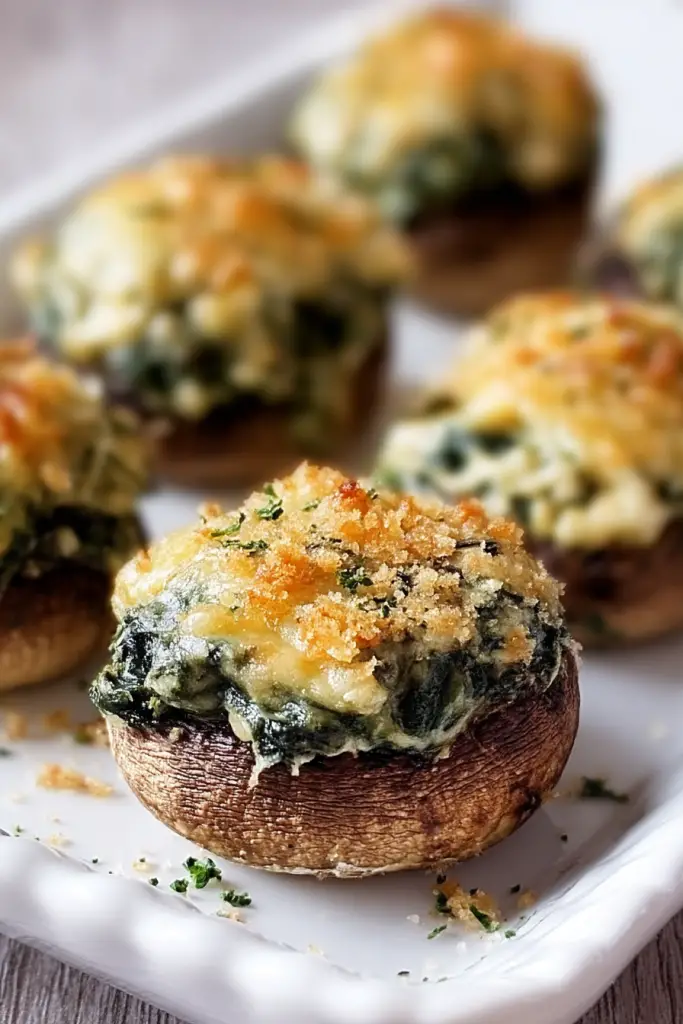 Spinach Stuffed Mushrooms