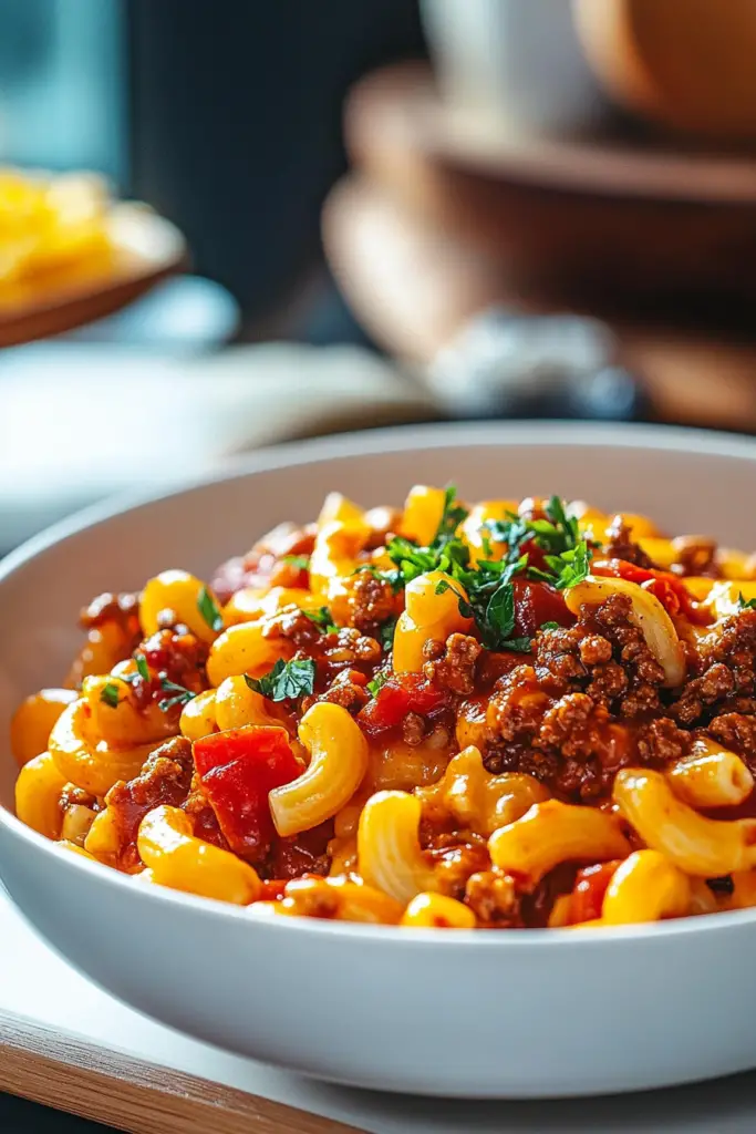Chili Mac and Cheese in one pot