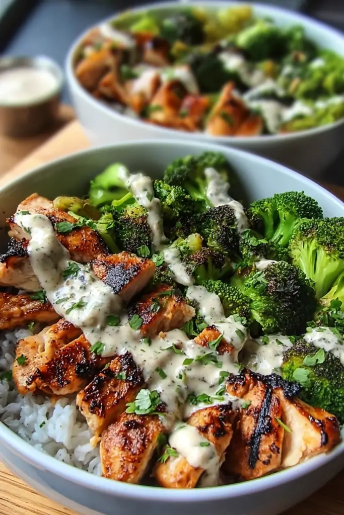 Grilled Chicken & Broccoli Bowls