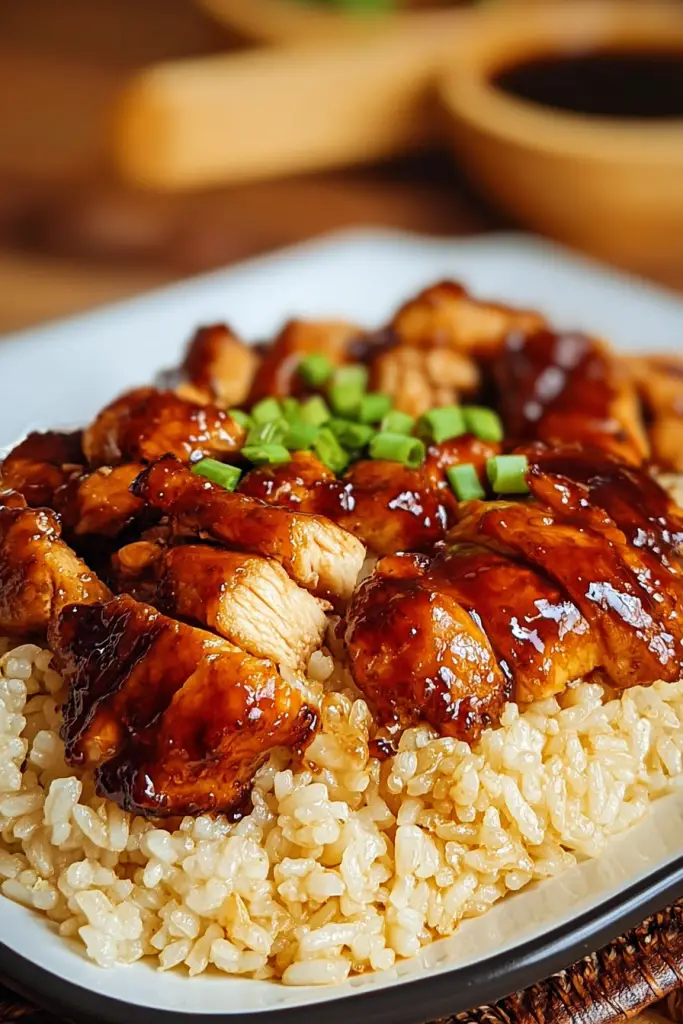 Honey BBQ Chicken Rice