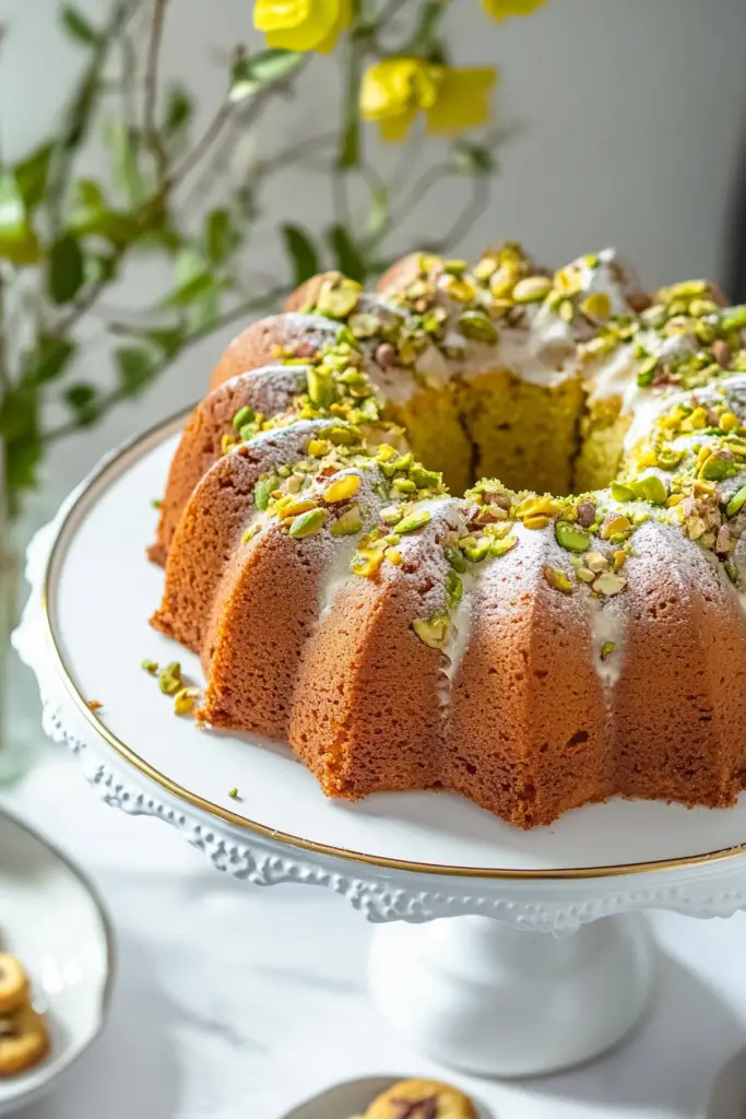 Pistachio Bundt Cakes