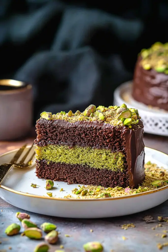 How to Make Decadent Dubai Chocolate Pistachio Cake at Home