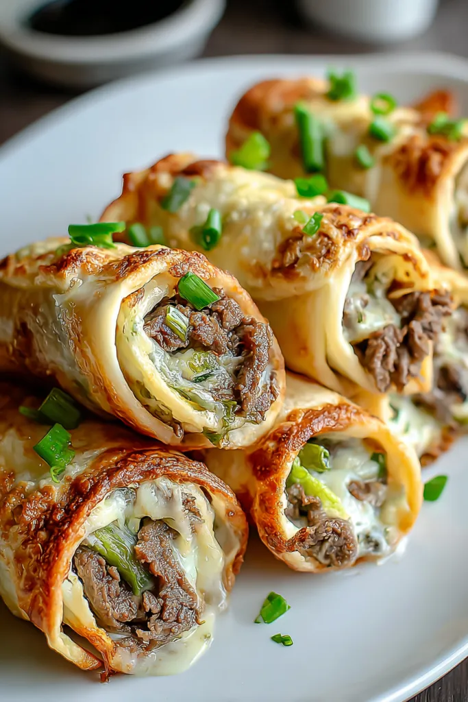 Philly Cheesesteak Roll Ups