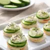 everything bagel cucumber bites