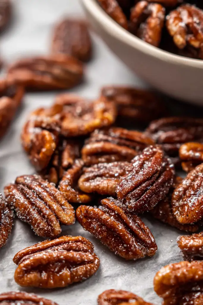 Maple Candied Pecans