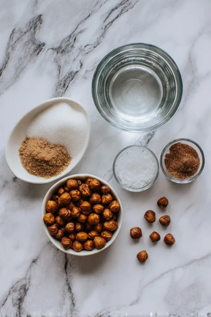 candied hazelnuts