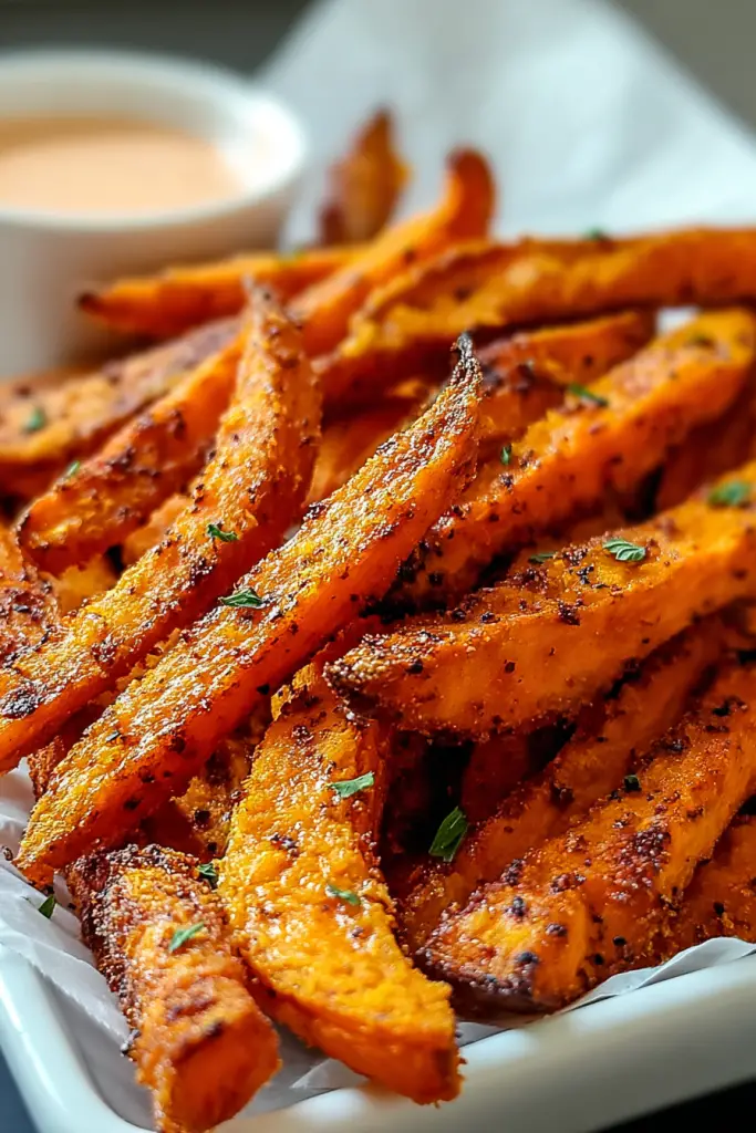 crispy oven baked sweet potato fries
