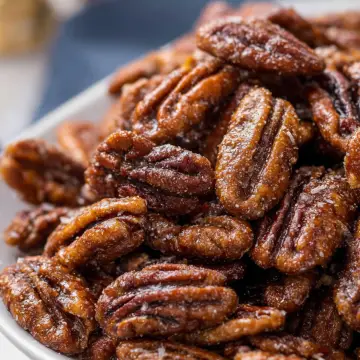 Easy Maple Candied Pecans