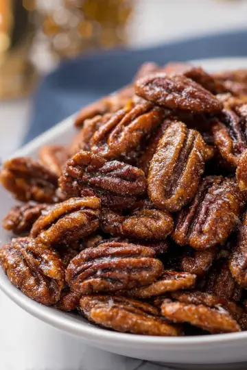 Easy Maple Candied Pecans