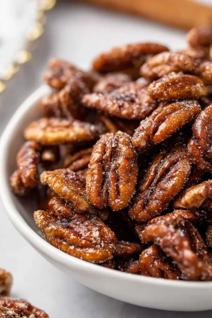 Maple Candied Pecans