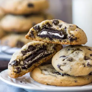 Oreo Stuffed Chocolate Chip Cookies