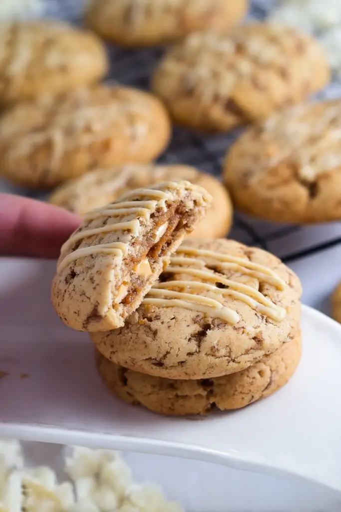 salted caramel cheesecake cookies