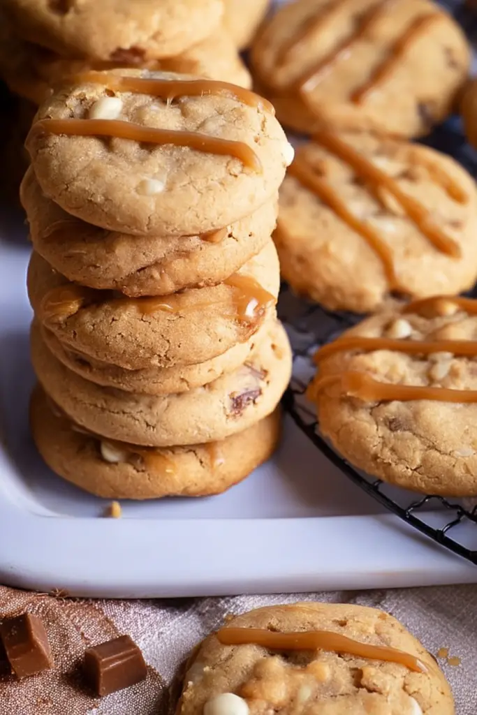 salted caramel cheesecake cookies