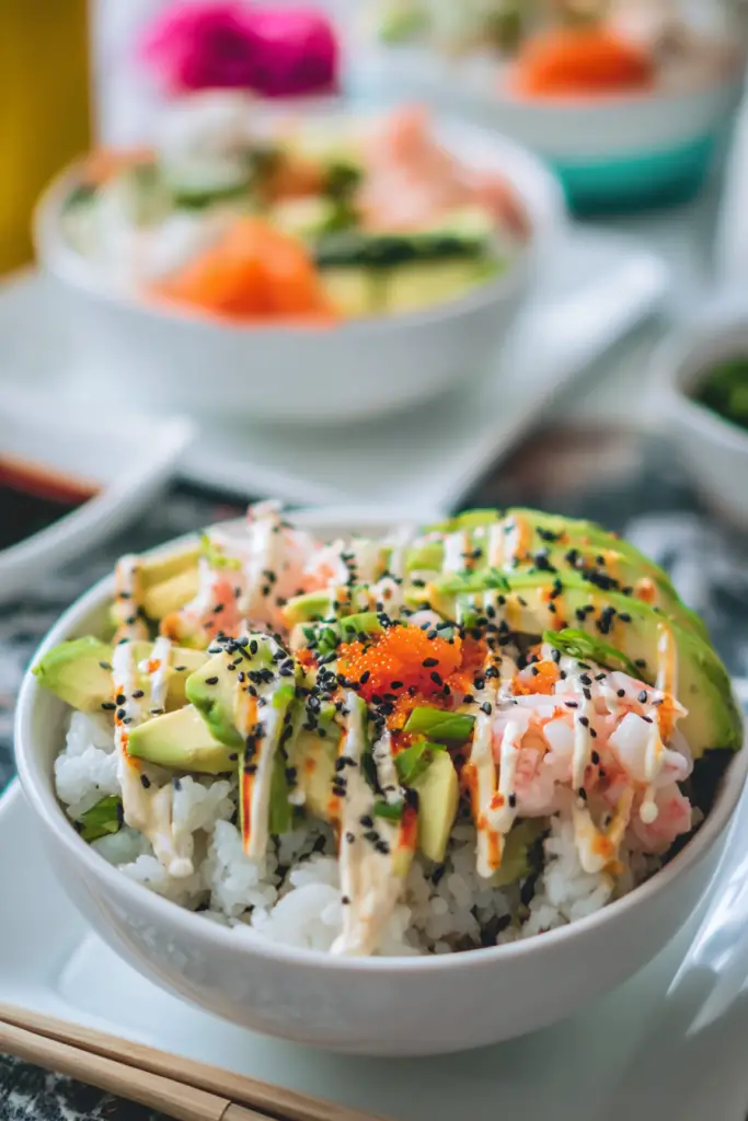 California Roll Sushi Bowls
