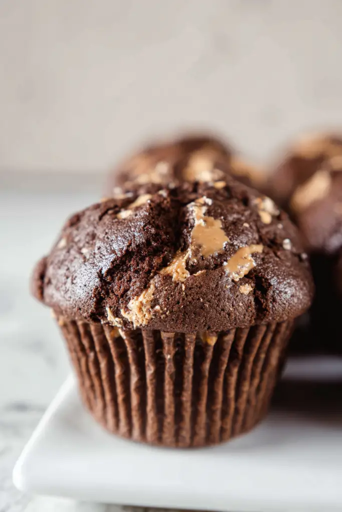 chocolate peanut butter muffins