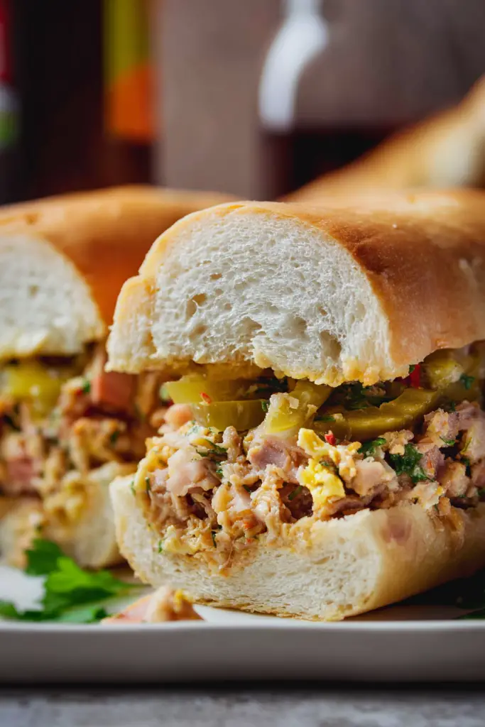 Cuban Chopped Grinder Sandwich