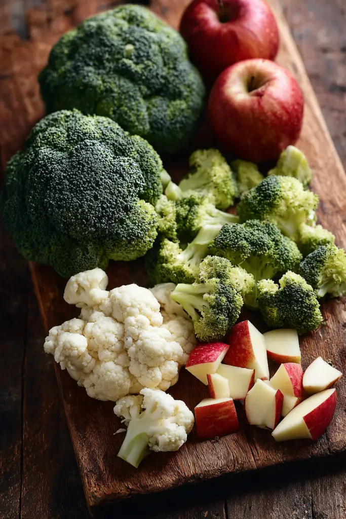 apple broccoli cauliflower salad