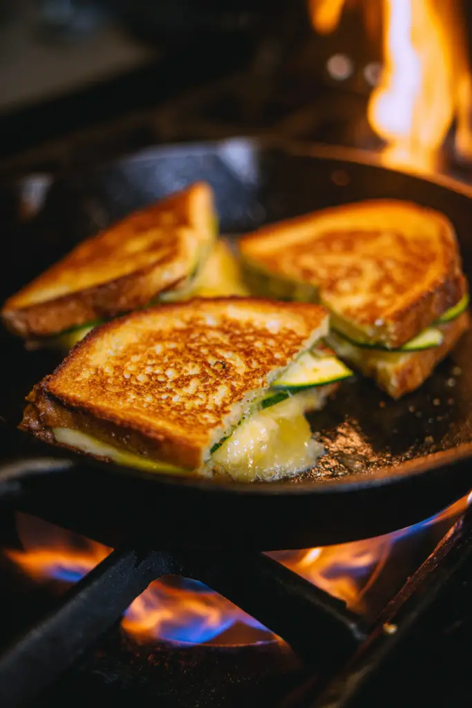 zucchini grilled cheese