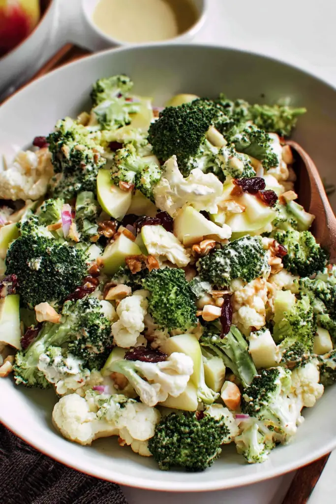 apple broccoli cauliflower salad
