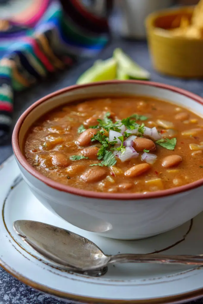 Mexican pinto bean soup