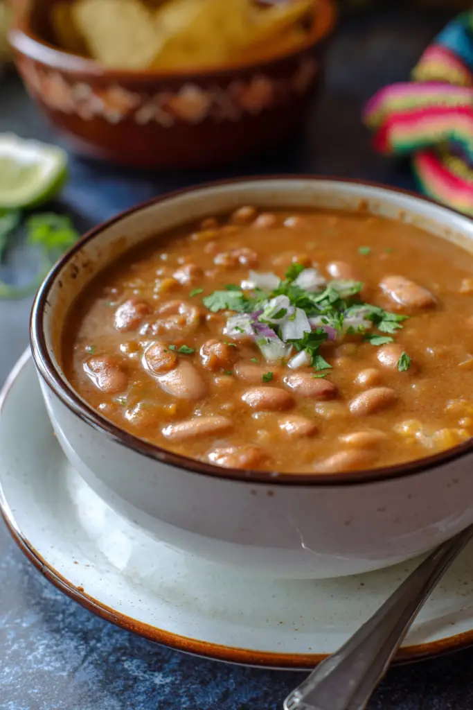 Mexican pinto bean soup