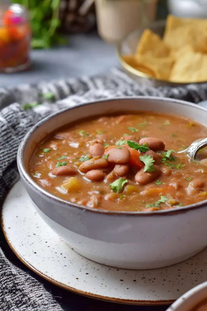 Mexican pinto bean soup