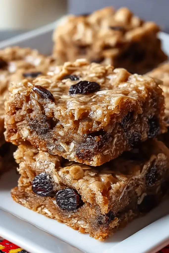 oatmeal raisin cookie bars