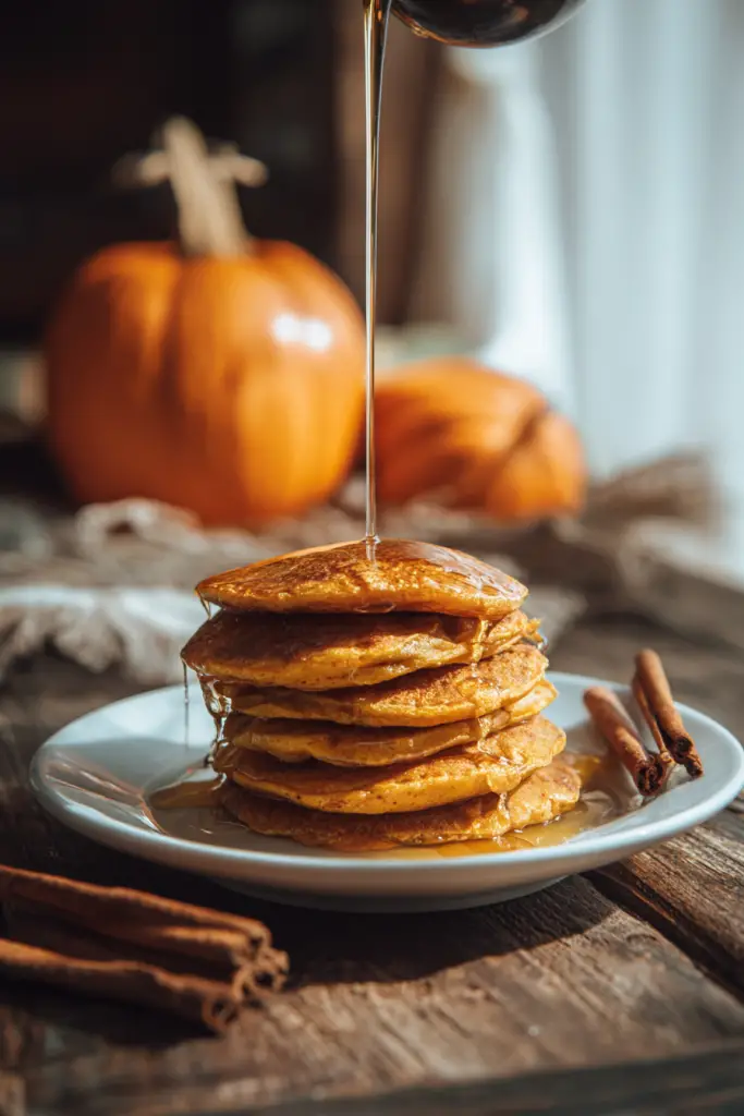 pumpkin greek yogurt pancakes