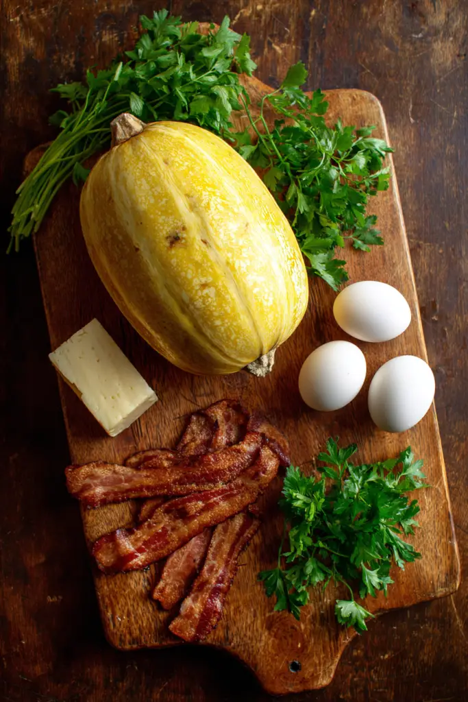 spaghetti squash carbonara