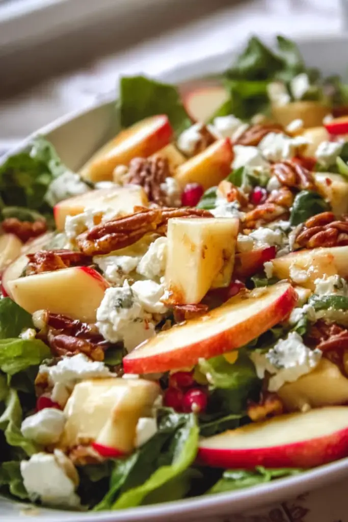 Honeycrisp apple feta salad