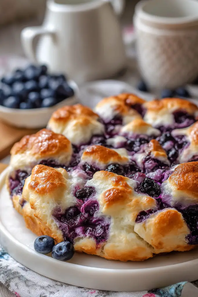 cottage cheese blueberry cloud bread