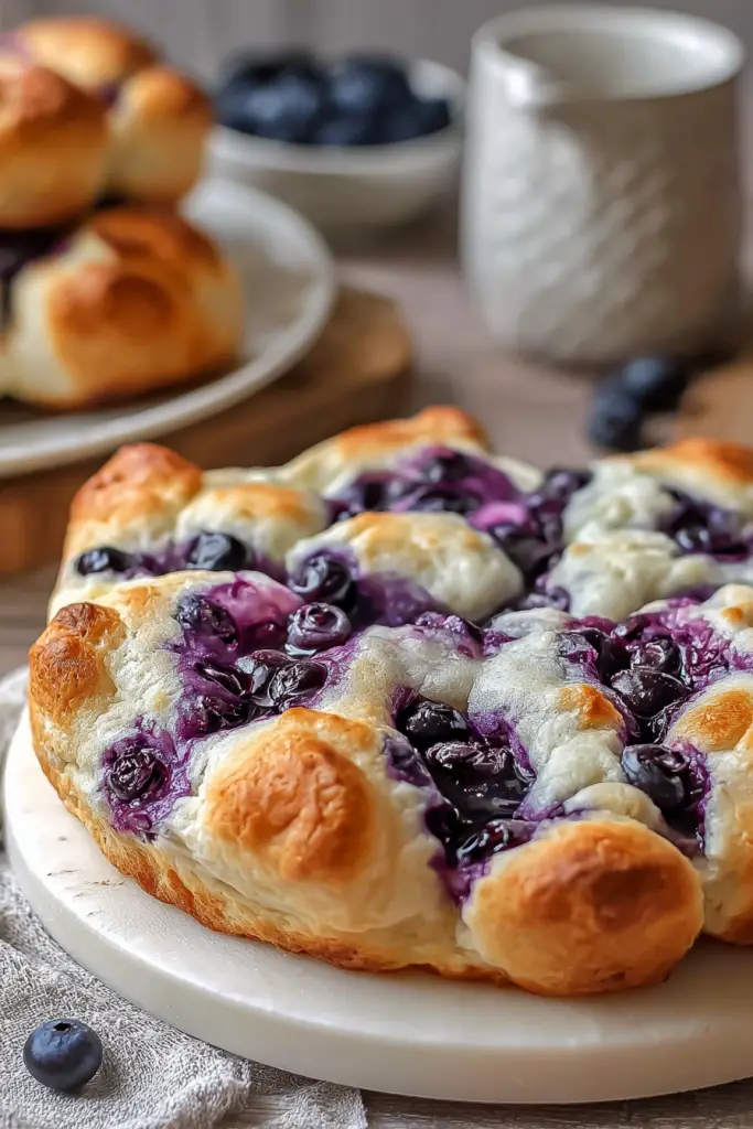 cottage cheese blueberry cloud bread