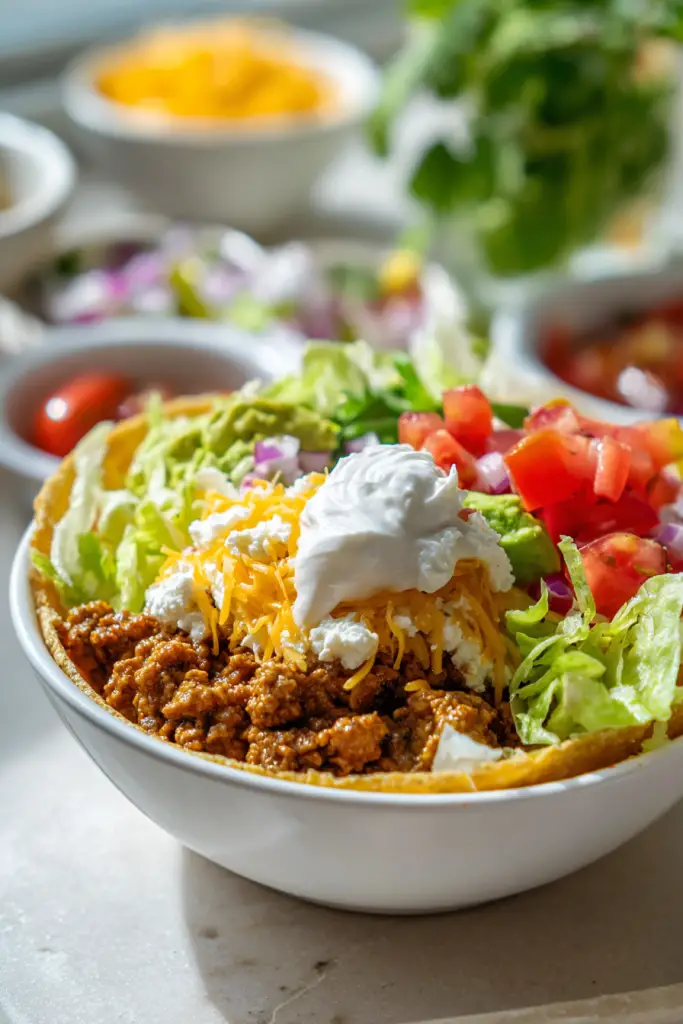 cottage cheese taco bowl