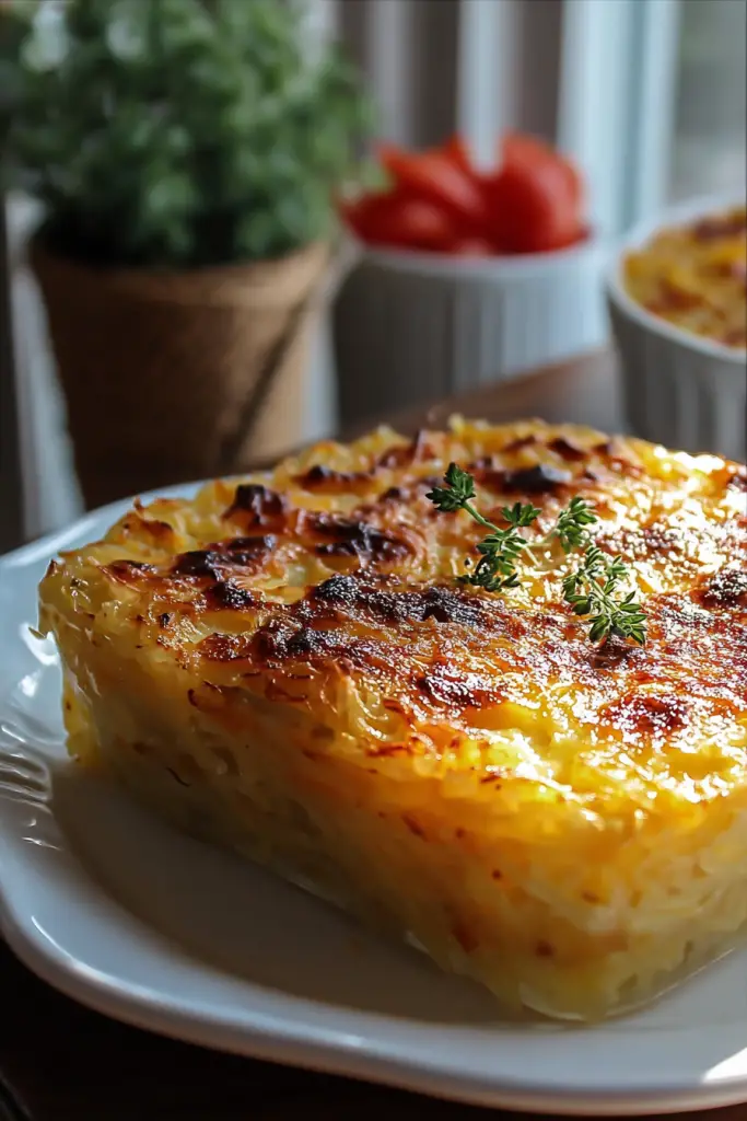 spaghetti squash au gratin