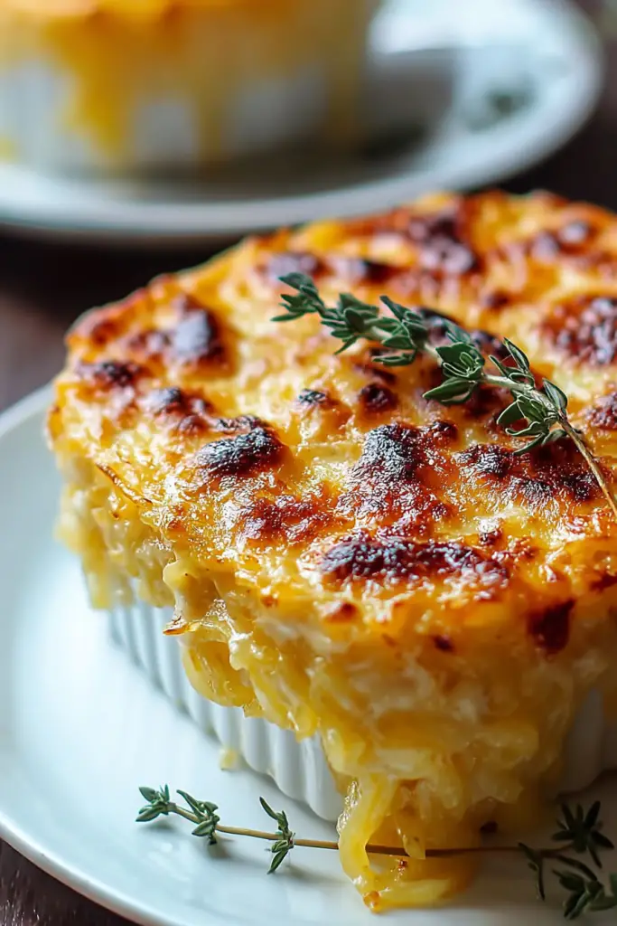 spaghetti squash au gratin