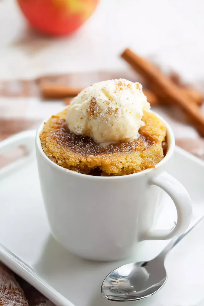 apple mug cake