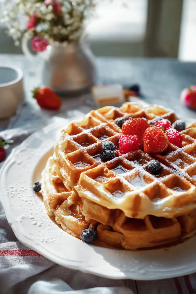 Belgian waffle recipe
