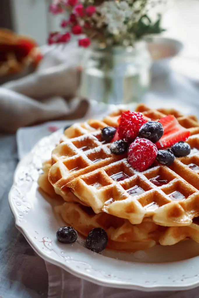 Belgian waffle recipe
