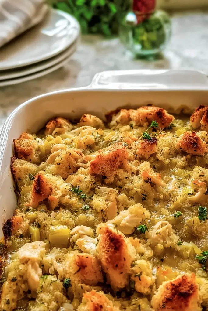 chicken and stuffing casserole