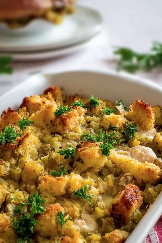 chicken and stuffing casserole
