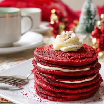 Red Velvet Pancakes