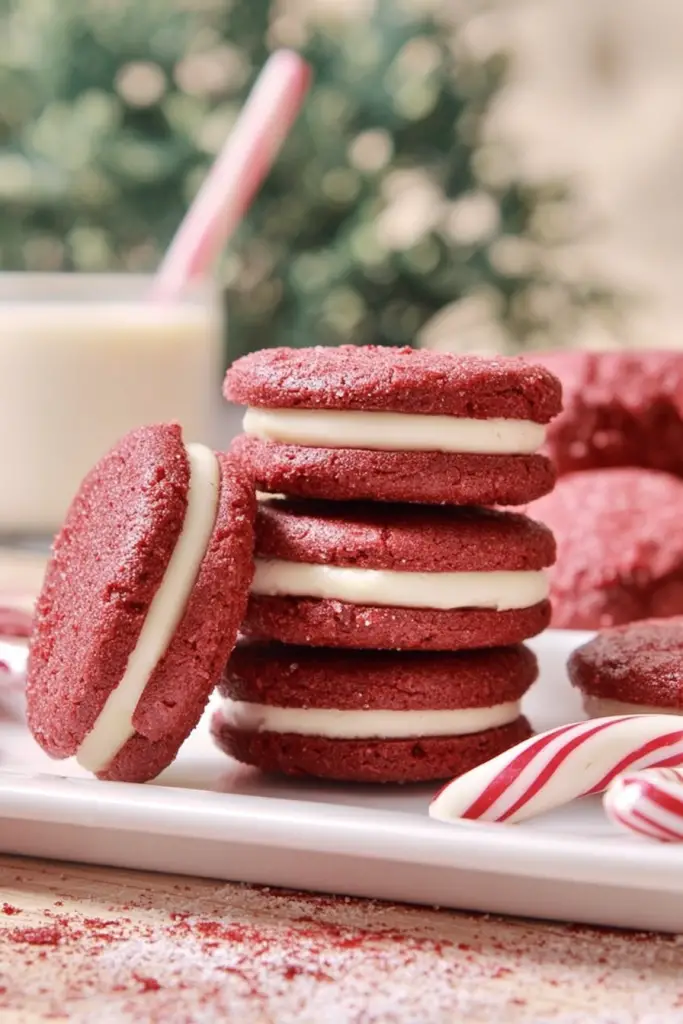 red velvet sandwich cookies