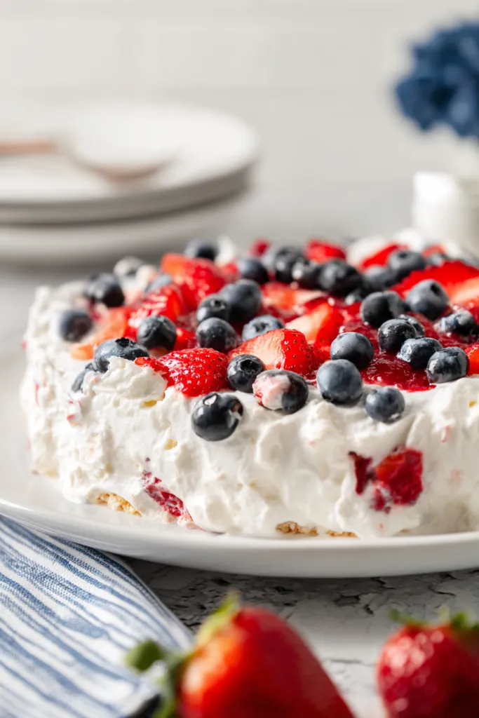 Red White Blue Cheesecake Salad